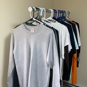 Supreme heather grey long sleeve